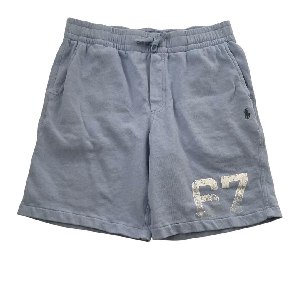 Polo Ralph Lauren Boys Polo 67 Fleece Sweat Shorts Sz L(14-16) Blue Athleisure